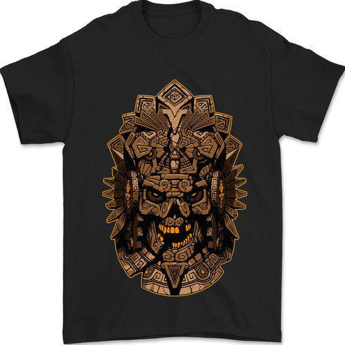 Aztec skull mens shirt 100 - mens, t-shirt