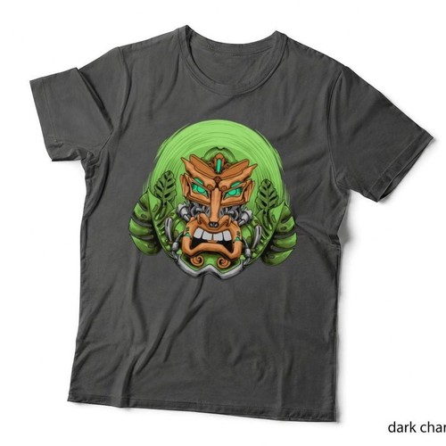 Aztec warrior mask orange - warrior,