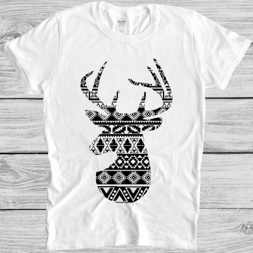 Aztec deer shirt - shirt, vintage