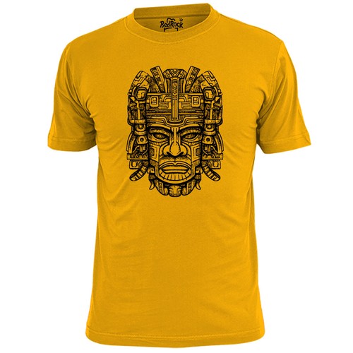 Mens aztec face - aztec,