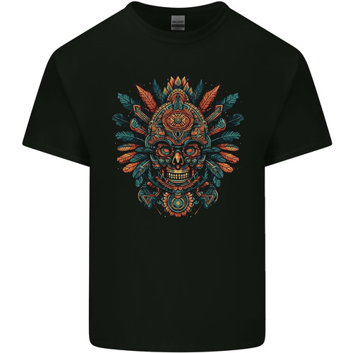 Aztec skull mexico - mens, light