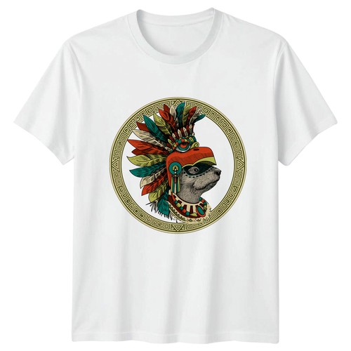 Aztec otter shirt tribal - aztec,